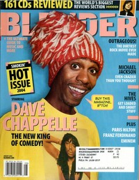 Blender August 2004 magazine back issue cover image
