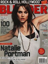 Natalie Portman magazine cover appearance Blender November 2005