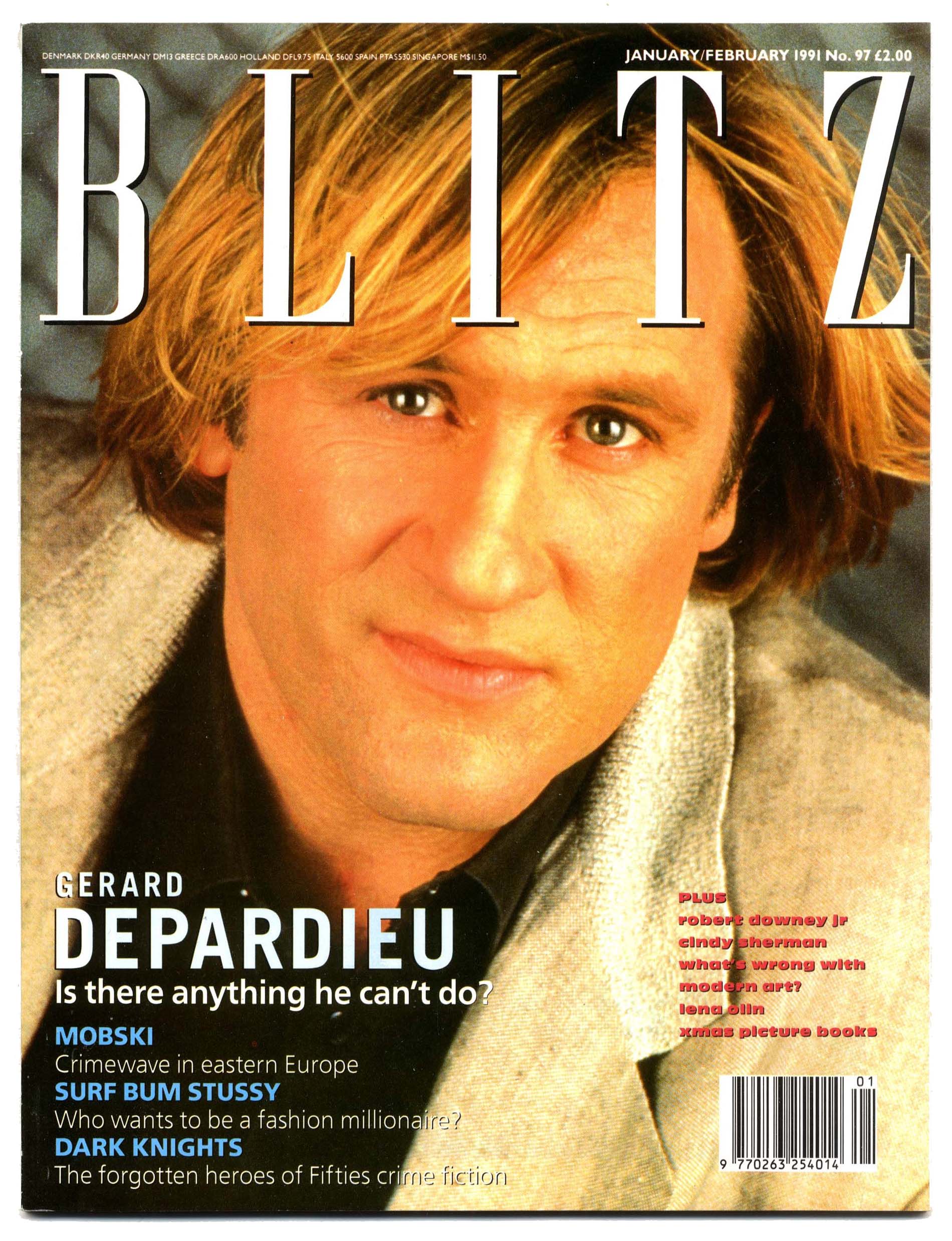Blitz # 97, January/February 1991 magazine back issue Blitz magizine back copy 