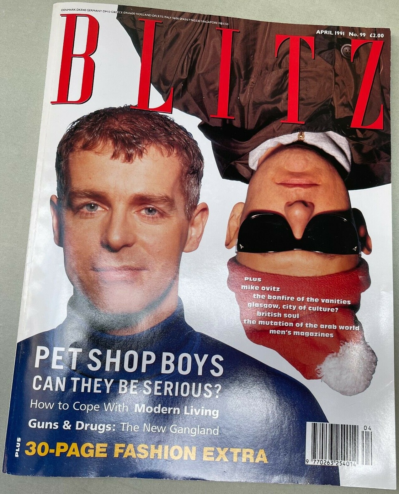 Blitz # 99, April 1991 magazine back issue Blitz magizine back copy 