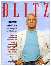 Steve Martin magazine cover appearance Blitz # 78, June 1989