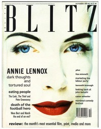 Aneta B magazine cover appearance Blitz # 82, October 1989
