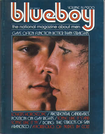 Blueboy # 4, January/February 1976 magazine back issue Blueboy magizine back copy Blueboy # 4, January/February 1976 Gay Mens Magazine Back Issue Publishing Photos of Naked Men. The National Magazine About Men.