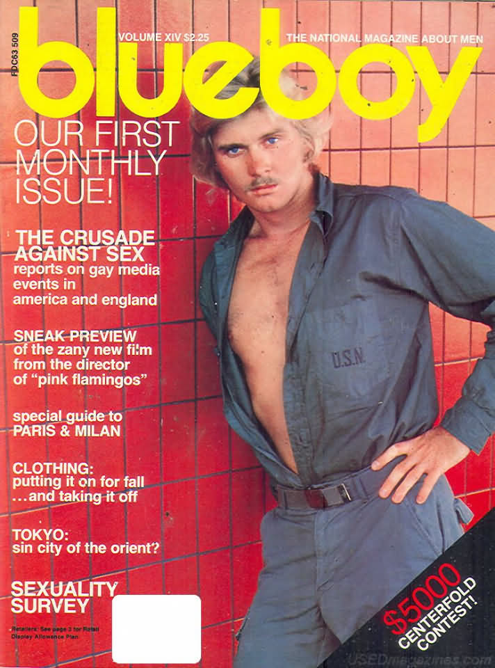Blueboy November 1977 magazine back issue Blueboy magizine back copy Blueboy November 1977 Gay Mens Magazine Back Issue Publishing Photos of Naked Men. Our First Montly Issue!.