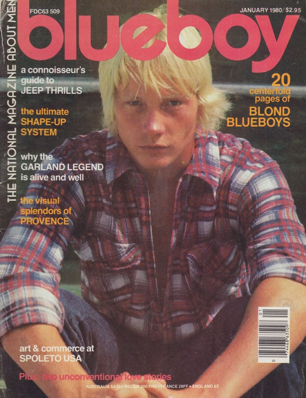 Blueboy January 1980 magazine back issue Blueboy magizine back copy blueboy magazine 1980 back issues hot horny hung hunks spread wide gay pornstars tight abs anal sex 