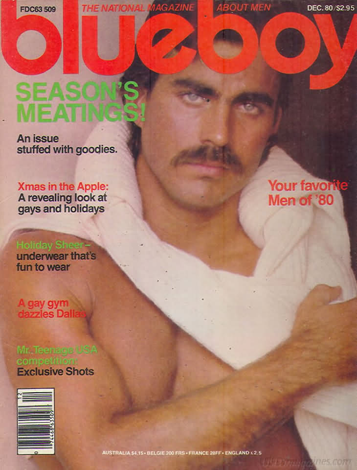Blueboy December 1980 magazine back issue Blueboy magizine back copy Blueboy December 1980 Gay Mens Magazine Back Issue Publishing Photos of Naked Men. An Issue Stuffed With Goodies.