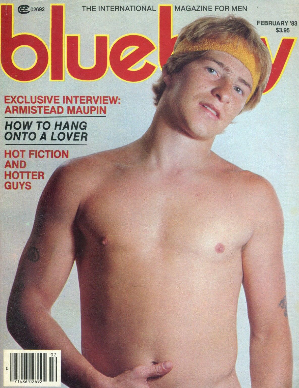 Blueboy February 1983 magazine back issue Blueboy magizine back copy Blueboy February 1983 Gay Mens Magazine Back Issue Publishing Photos of Naked Men. Exclusive Interview: Armistead Maupin.