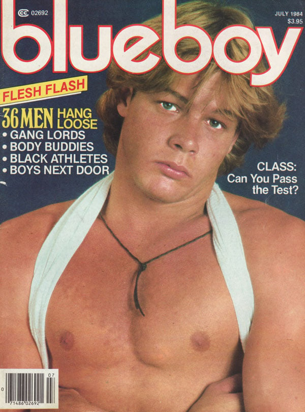 Blueboy July 1984 magazine back issue Blueboy magizine back copy blueboy magazine back issues 1984 classic gay porn mag explicit nude pictorials hot studs naked buff