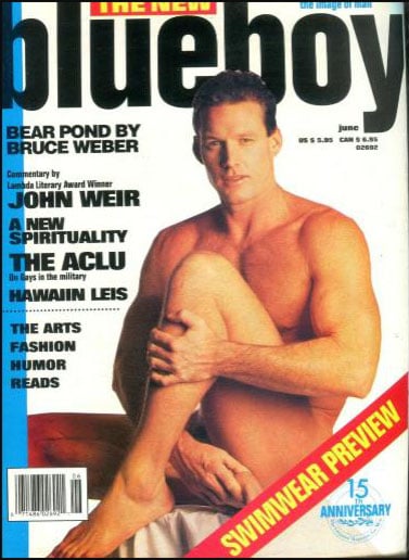 Blueboy June 1991 magazine back issue Blueboy magizine back copy Blueboy June 1991 Gay Mens Magazine Back Issue Publishing Images of Naked Men. Bear Pond By Bruce Weber.