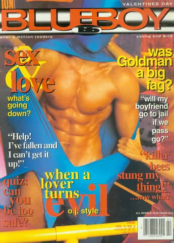 Blueboy February 1995 magazine back issue Blueboy magizine back copy Blueboy February 1995 Gay Mens Magazine Back Issue Publishing Photos of Naked Men. Sex Love What's Going Down?.