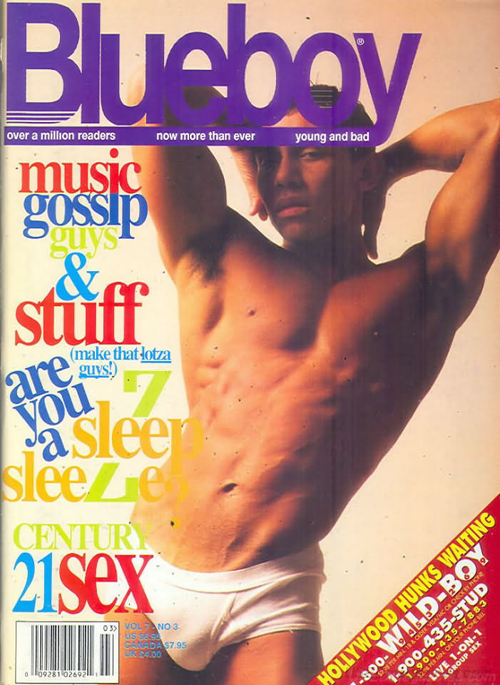 Blueboy March 1996 magazine back issue Blueboy magizine back copy Blueboy March 1996 Gay Mens Magazine Back Issue Publishing Photos of Naked Men. Music Gossip Guys & Stuff.