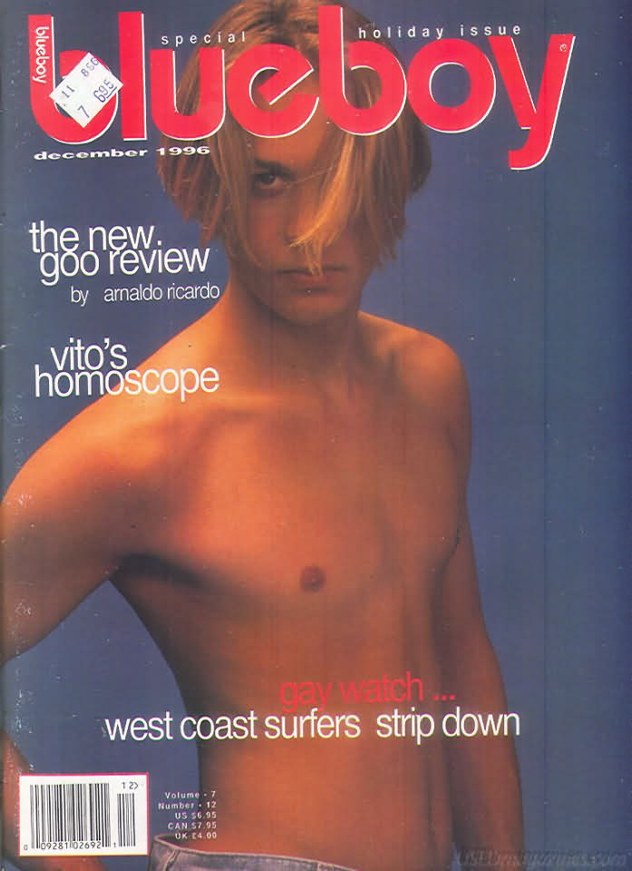 Blueboy December 1996 magazine back issue Blueboy magizine back copy Blueboy December 1996 Gay Mens Magazine Back Issue Publishing Images of Naked Men. Special Holiday Issue.