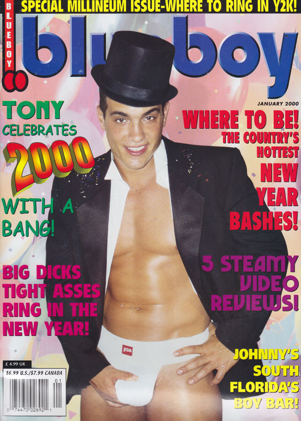Blueboy January 2000 magazine back issue Blueboy magizine back copy blueboy magazine 2000 back issues hot horny nude men explicit erotic spreads tight asses gay pornsta