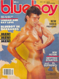 Blueboy September 1986 magazine back issue cover image