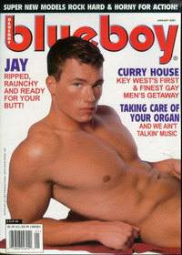 Blueboy January 2001 magazine back issue cover image