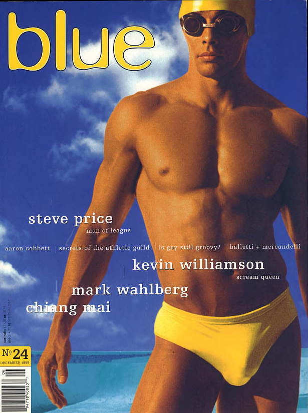 Blue (Gay) # 24 magazine back issue Blue (Gay) magizine back copy 