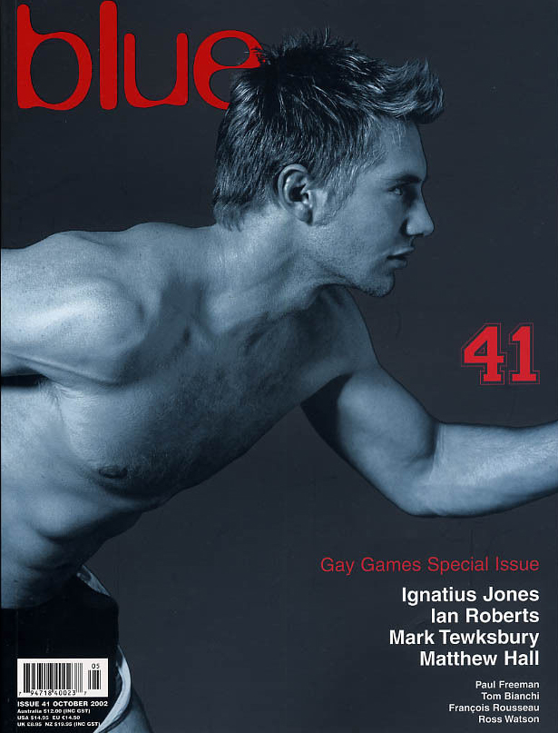 Blue (Gay) # 41 magazine back issue Blue (Gay) magizine back copy 