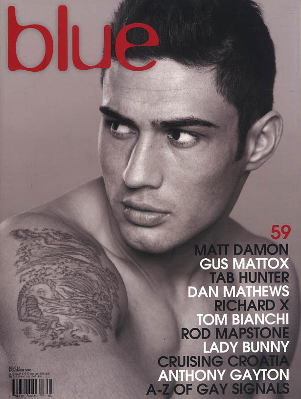 Blue (Gay) # 59 magazine back issue Blue (Gay) magizine back copy 