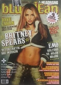 Britney Spears magazine cover appearance Blue Jean December 2007