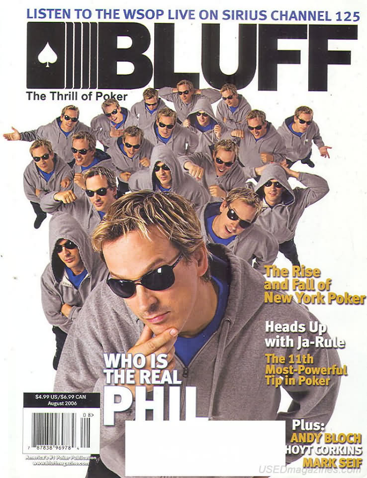 Bluff August 2006 magazine back issue Bluff magizine back copy 