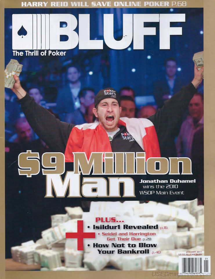 Bluff January 2011 magazine back issue Bluff magizine back copy 