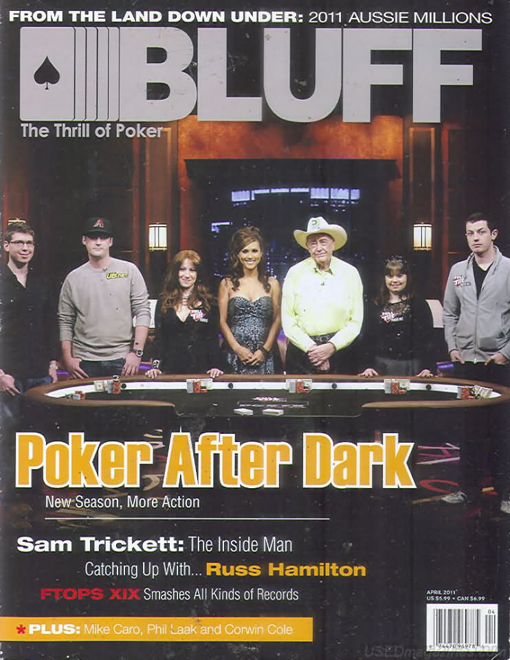 Bluff April 2011 magazine back issue Bluff magizine back copy 