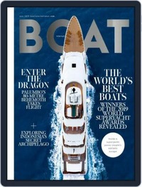Boat International July 2019 magazine back issue cover image