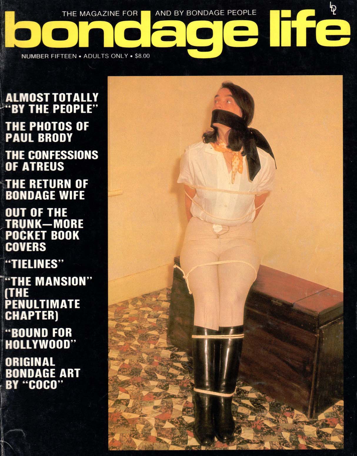 Bondage Life # 15 magazine back issue Bondage Life magizine back copy 