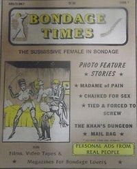 Bondage Times # 3 Magazine Back Copies Magizines Mags