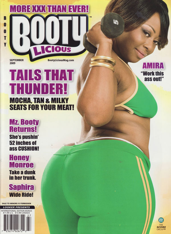 Bootylicious September 2009 magazine back issue Bootylicious magizine back copy tails that thunder mocha tan and milky seats for your meat mz. booty returns she`s pushin 52 inches 