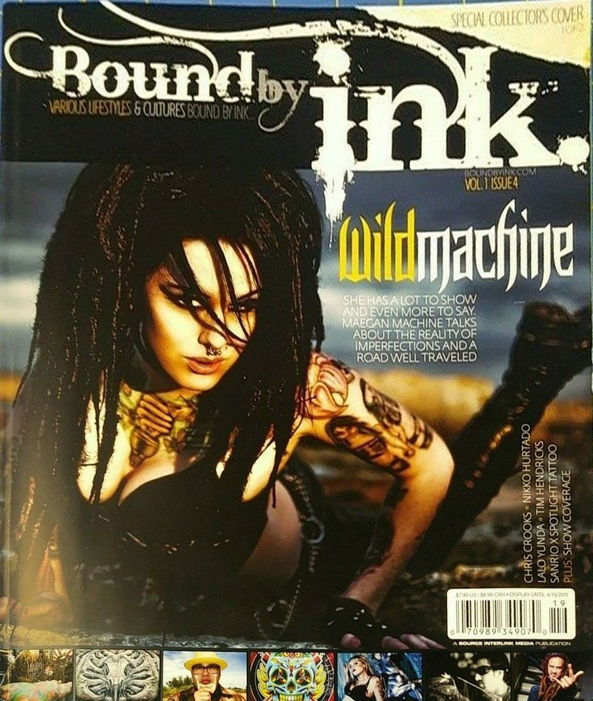 Bound by Ink # 4 magazine back issue Bound by Ink magizine back copy 