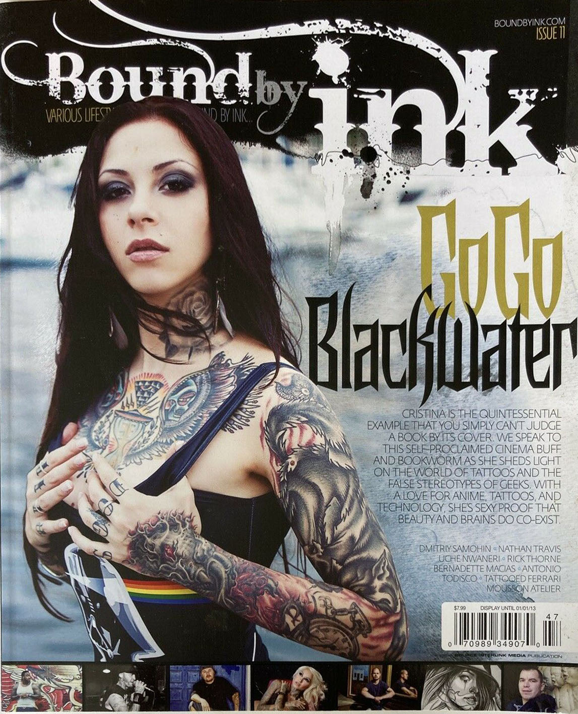 Bound by Ink # 11, January 2013 magazine back issue Bound by Ink magizine back copy 
