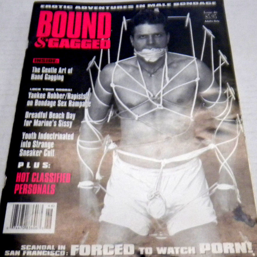 Bound & Gagged # 46 magazine back issue Bound & Gagged magizine back copy 