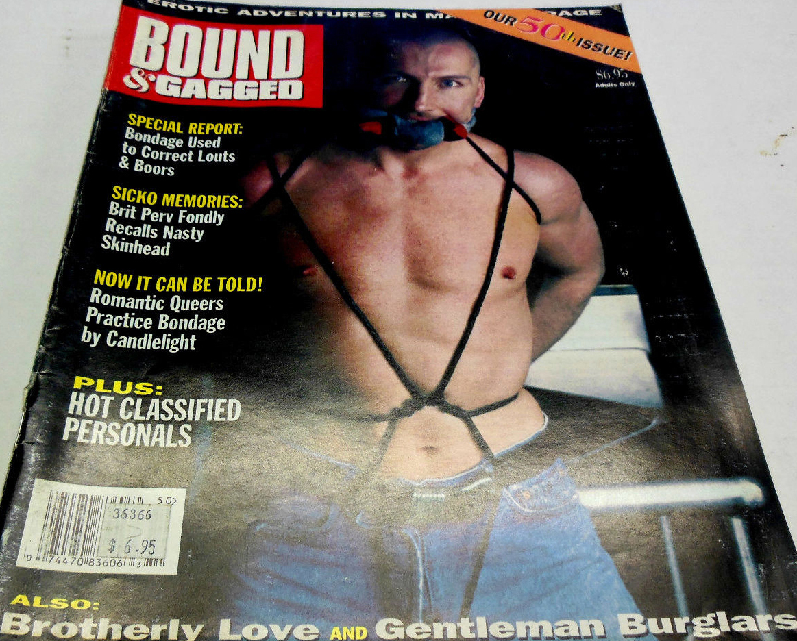 Bound & Gagged # 50 magazine back issue Bound & Gagged magizine back copy 