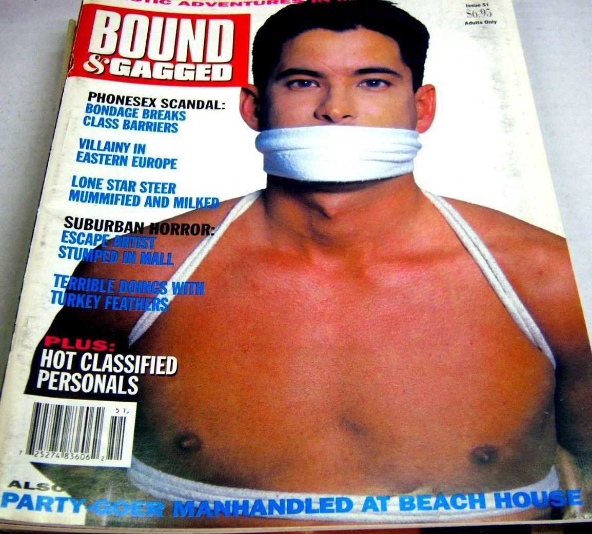 Bound & Gagged # 51 magazine back issue Bound & Gagged magizine back copy 