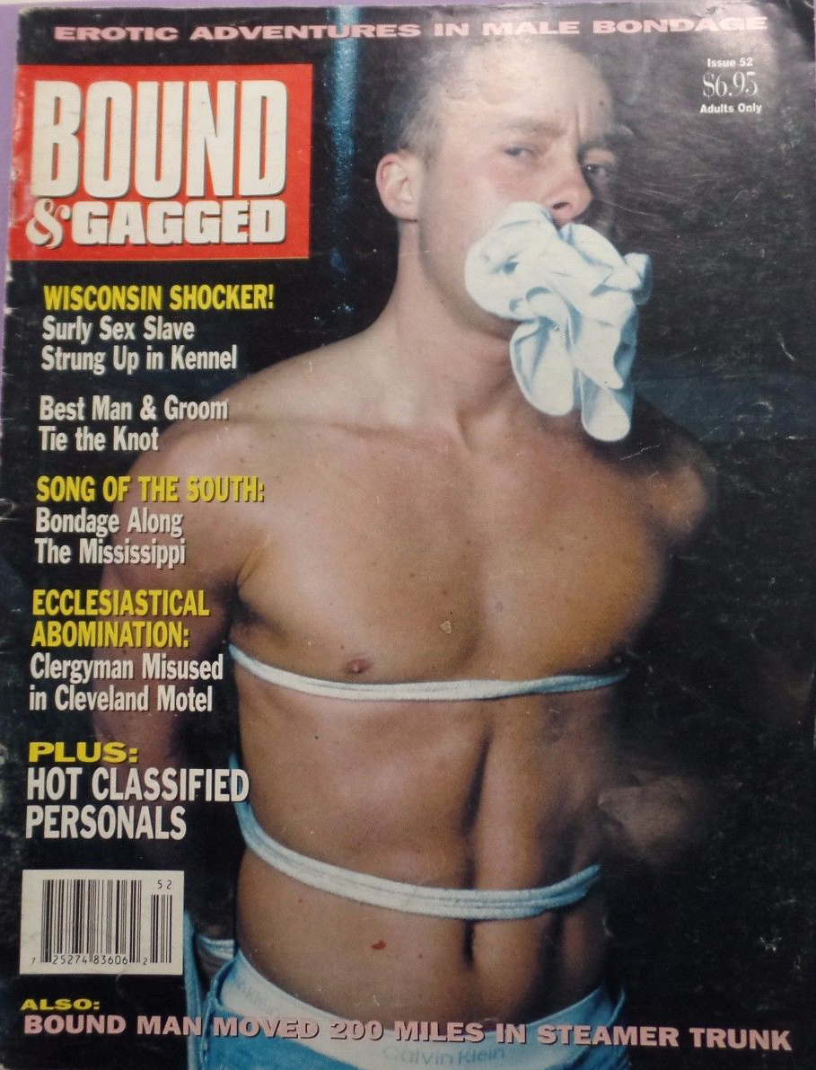 Bound & Gagged # 52 magazine back issue Bound & Gagged magizine back copy 