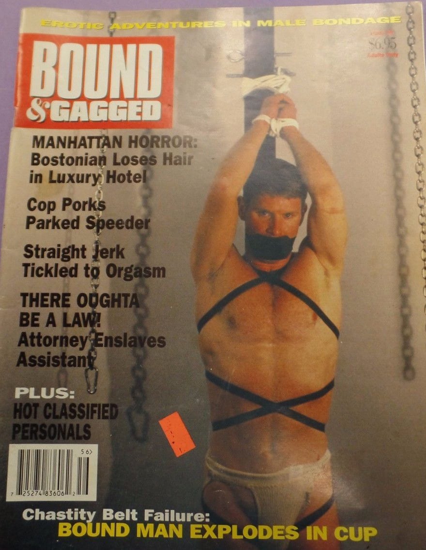 Bound & Gagged # 56 magazine back issue Bound & Gagged magizine back copy 