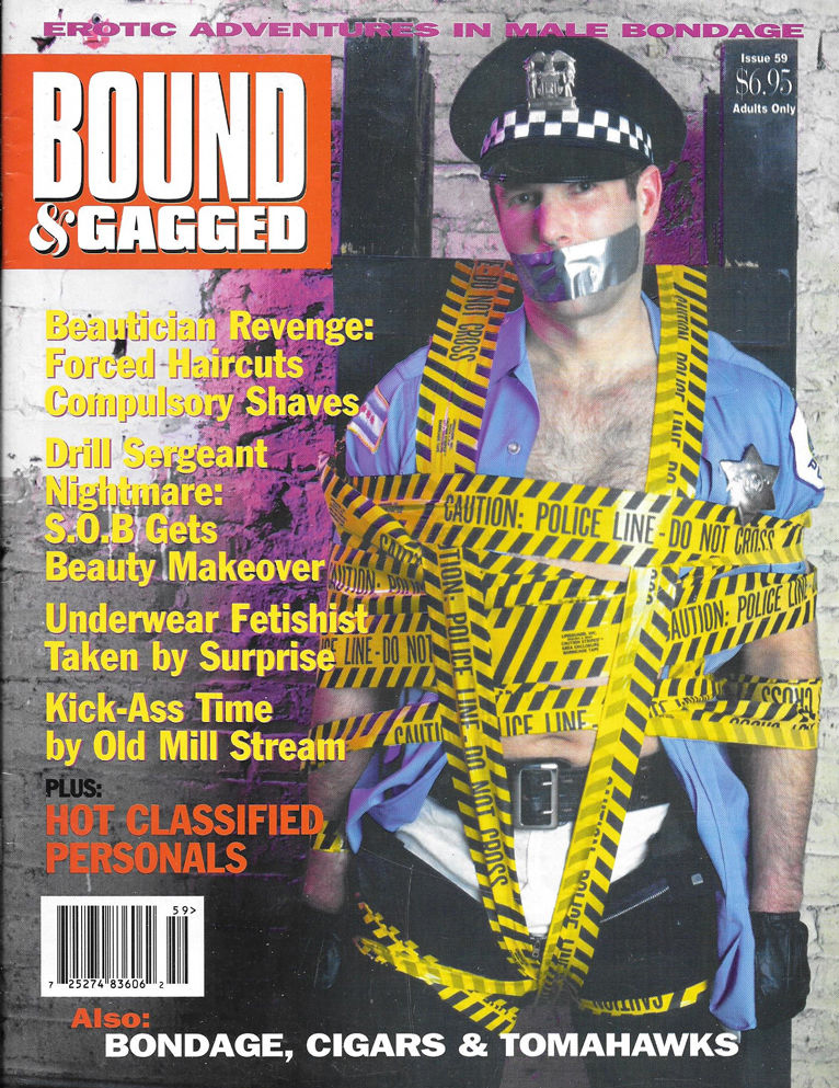 Bound & Gagged # 59 magazine back issue Bound & Gagged magizine back copy 