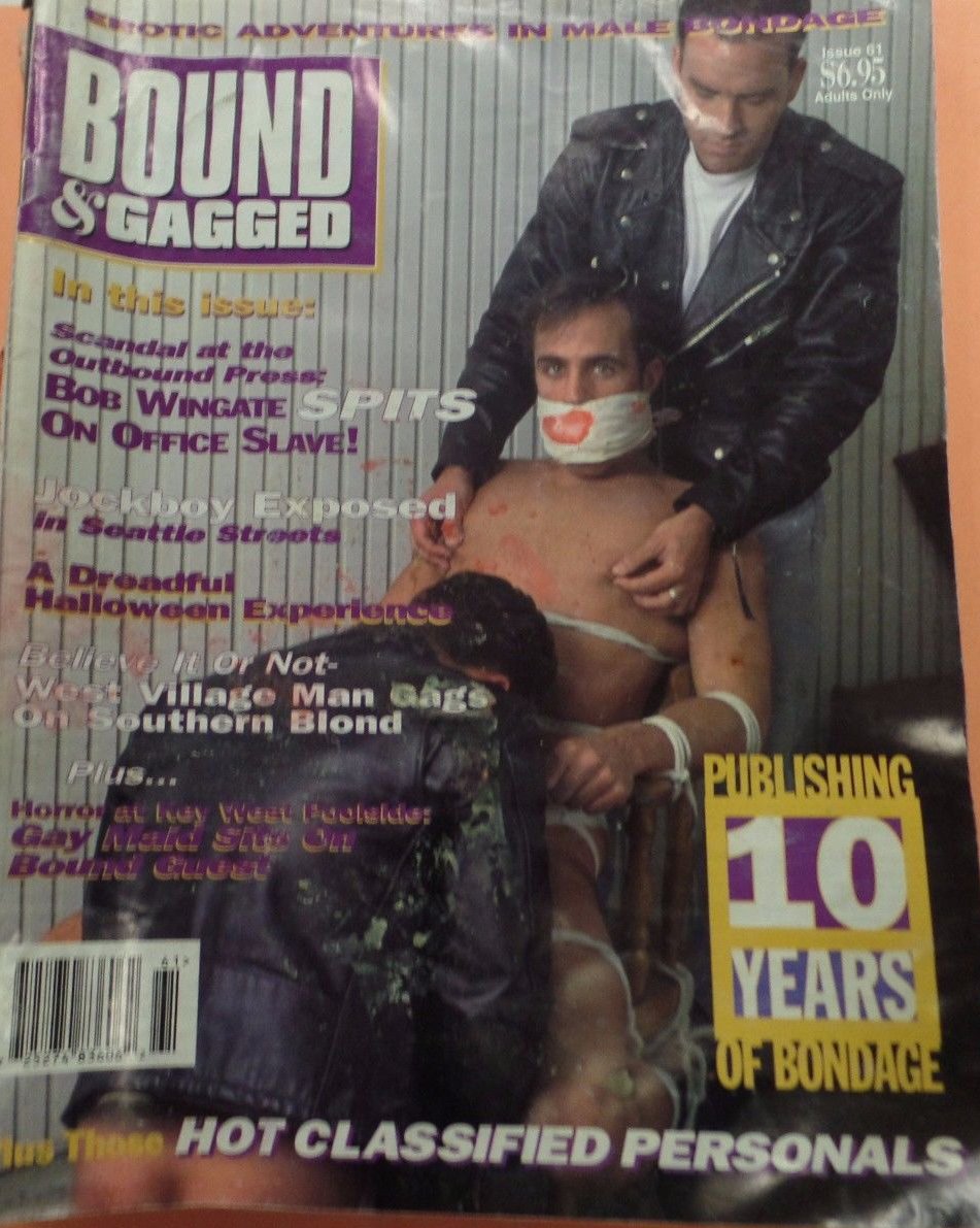 Bound & Gagged # 61, November/December 1997 magazine back issue Bound & Gagged magizine back copy 