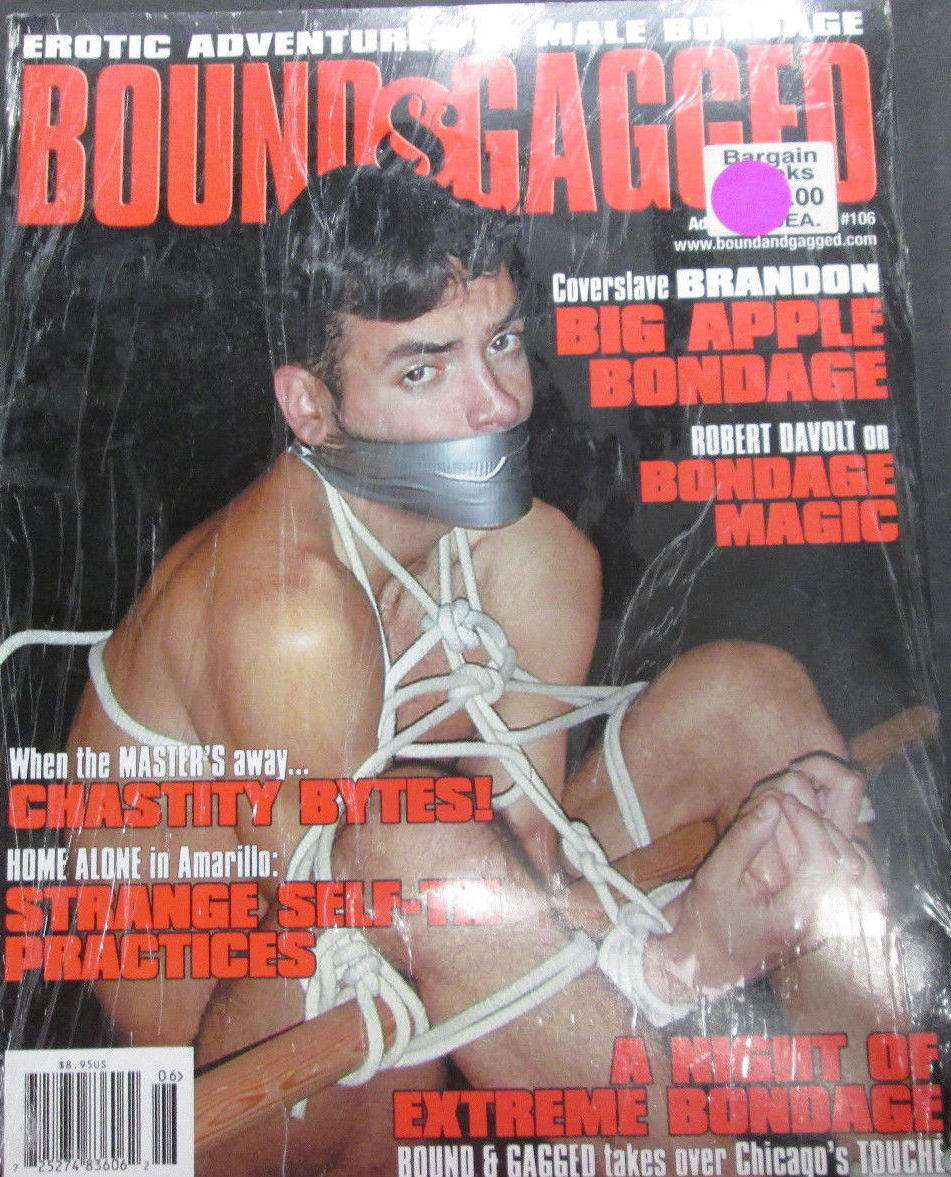 Bound & Gagged # 106 magazine back issue Bound & Gagged magizine back copy 