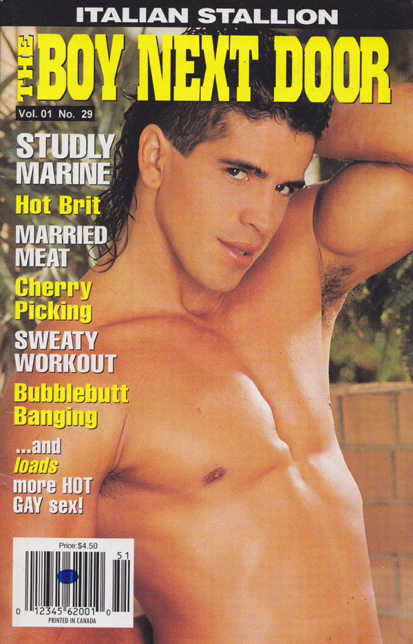 The Boy Next Door February 1999 magazine back issue Boy Next Door magizine back copy Sweaty Workout,Cherry Picking,Married Meat,Studly Marine,hot, gay sex,hot brit,italian stallion,bang