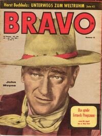 John Wayne magazine cover appearance Bravo # 18, May 1961