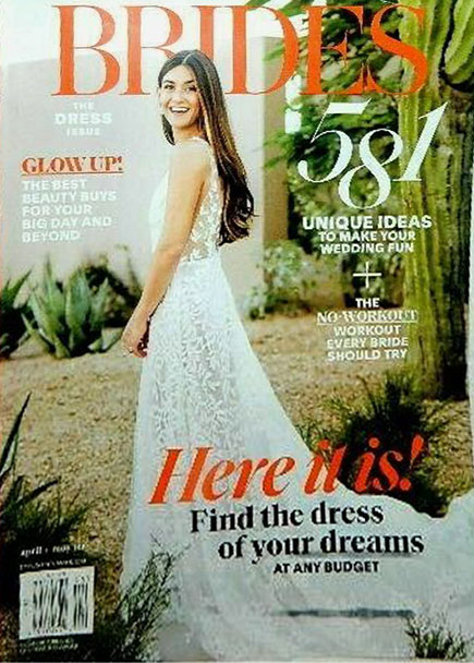 Brides April/May 2019 magazine back issue Brides magizine back copy 