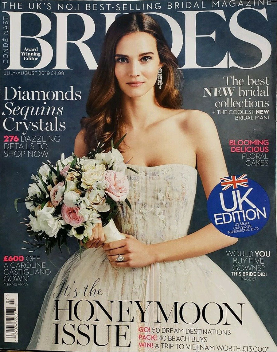 Brides July/August 2019 magazine back issue Brides magizine back copy 