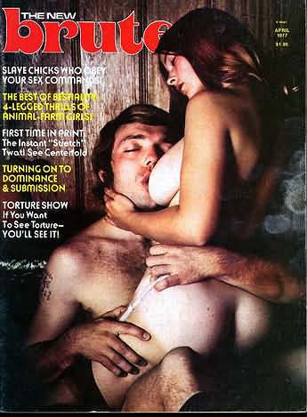 Brute April 1977 magazine back issue Brute magizine back copy 