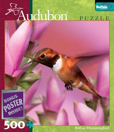 audubon collection, wildlife protection buffalo jigsaw puzzle, rufous hummingbird rufoushummingbird