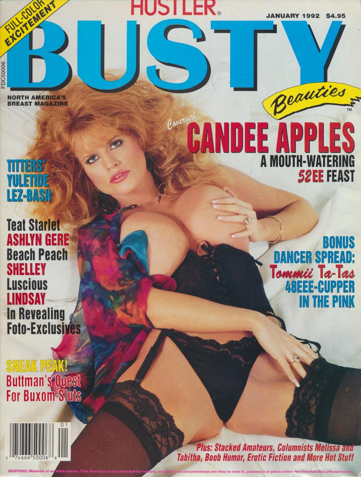 Busty Beauties January/February 1992 magazine back issue Busty Beauties magizine back copy Marilyn Mellons intimate spread,Vivacious Video Vixen,Las Vegas Stripper nude in paradise,fan club u