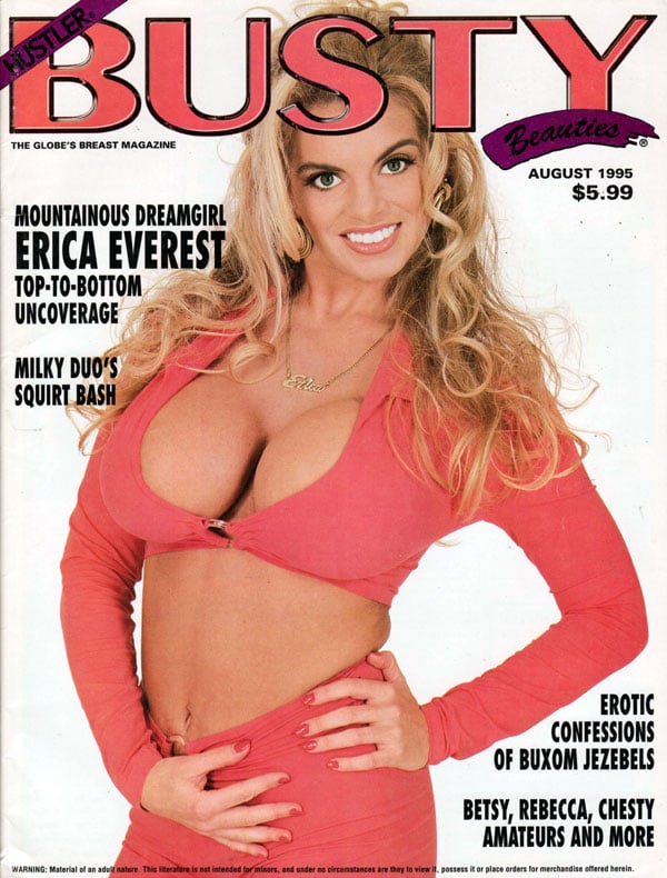 Busty Beauties August 1995 magazine back issue Busty Beauties magizine back copy bustybeauties august 1995, erotic confessions, used back issue busty beauties mag, hustler presents,
