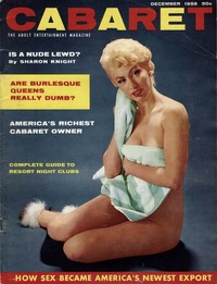 Sharon Day magazine cover appearance Cabaret December 1956