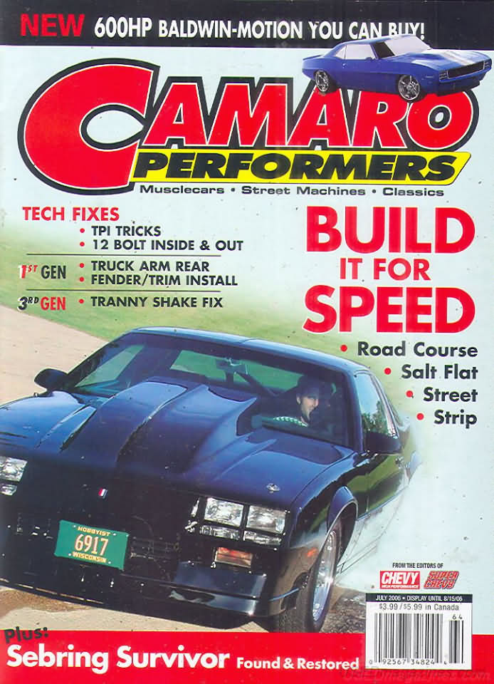 Camaro Performers July 2006, , Build it for speed 